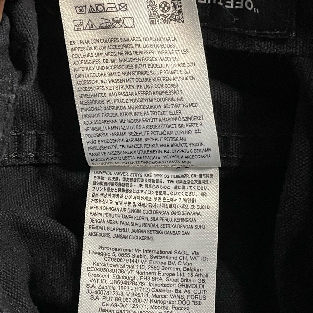 Vans Black Embroidered Utility Jacket XS Floral Button Front Size X-Small - Picture 9 of 12